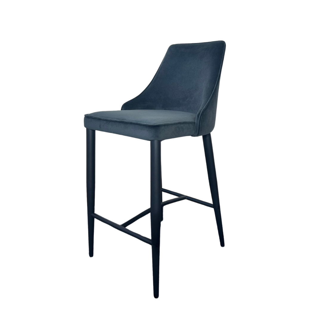 Alain Bar Stool - Essence Grey Velvet