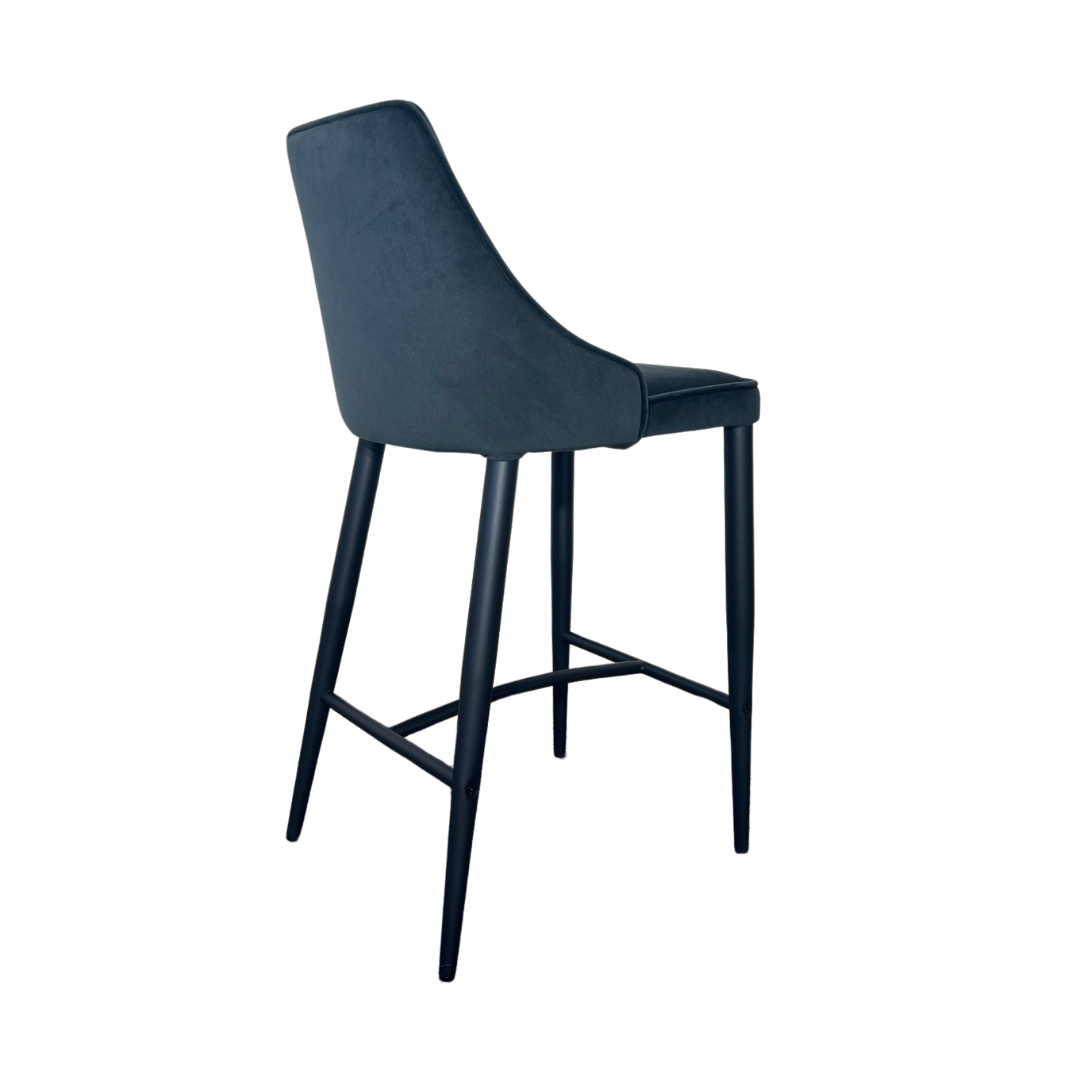 Alain Bar Stool - Essence Grey Velvet