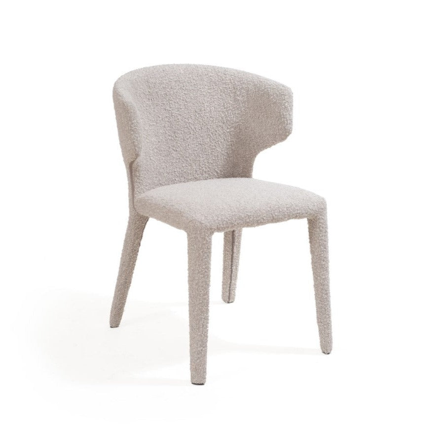 Vela Dining Chair - Chex Steam Bouclé