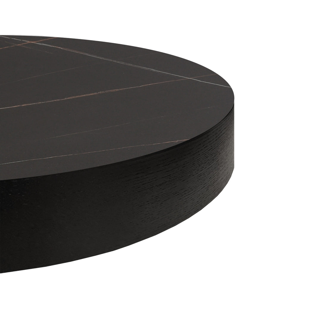 Coin Coffee Table - Black Ceramic Marble