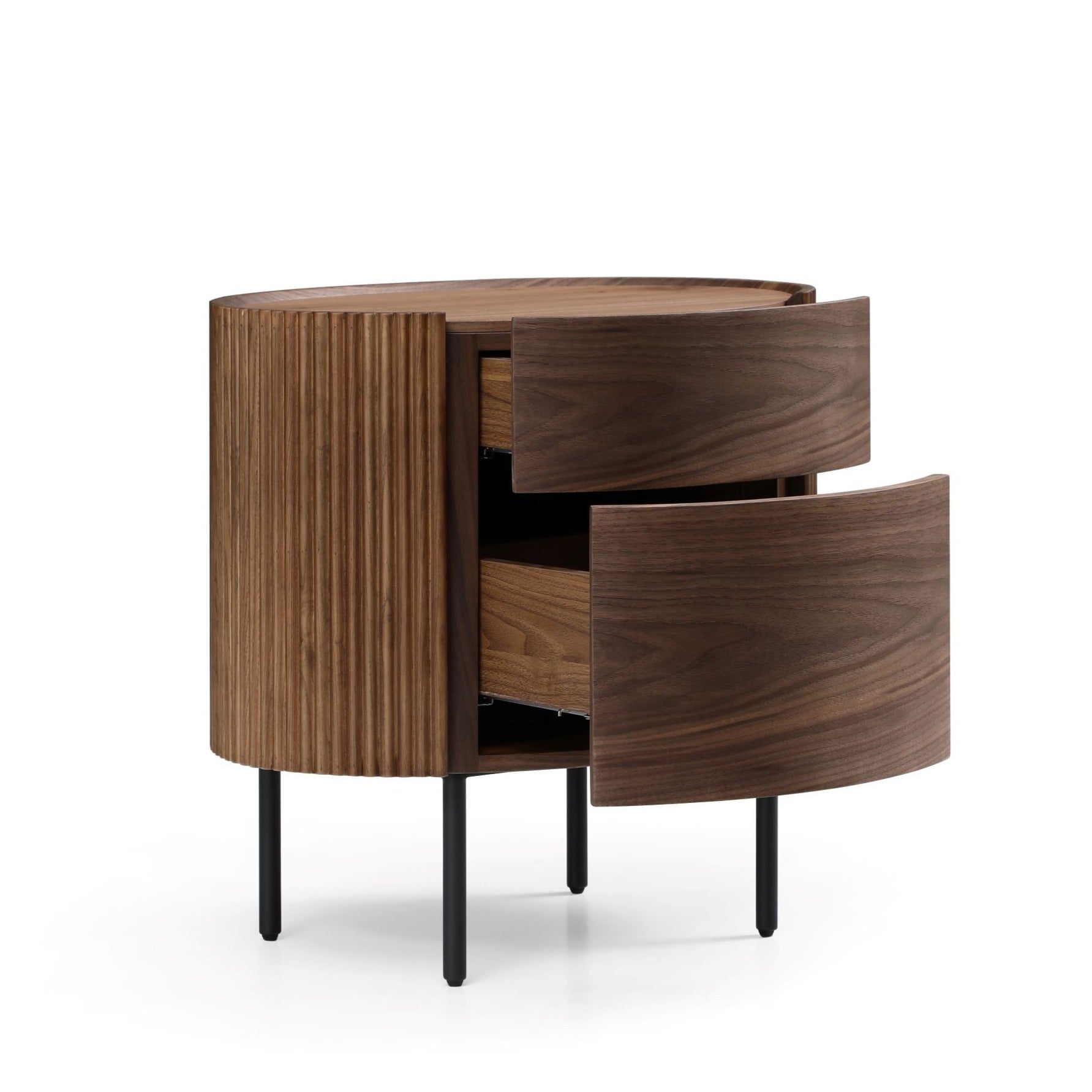 Lantine Bedside Table - Walnut