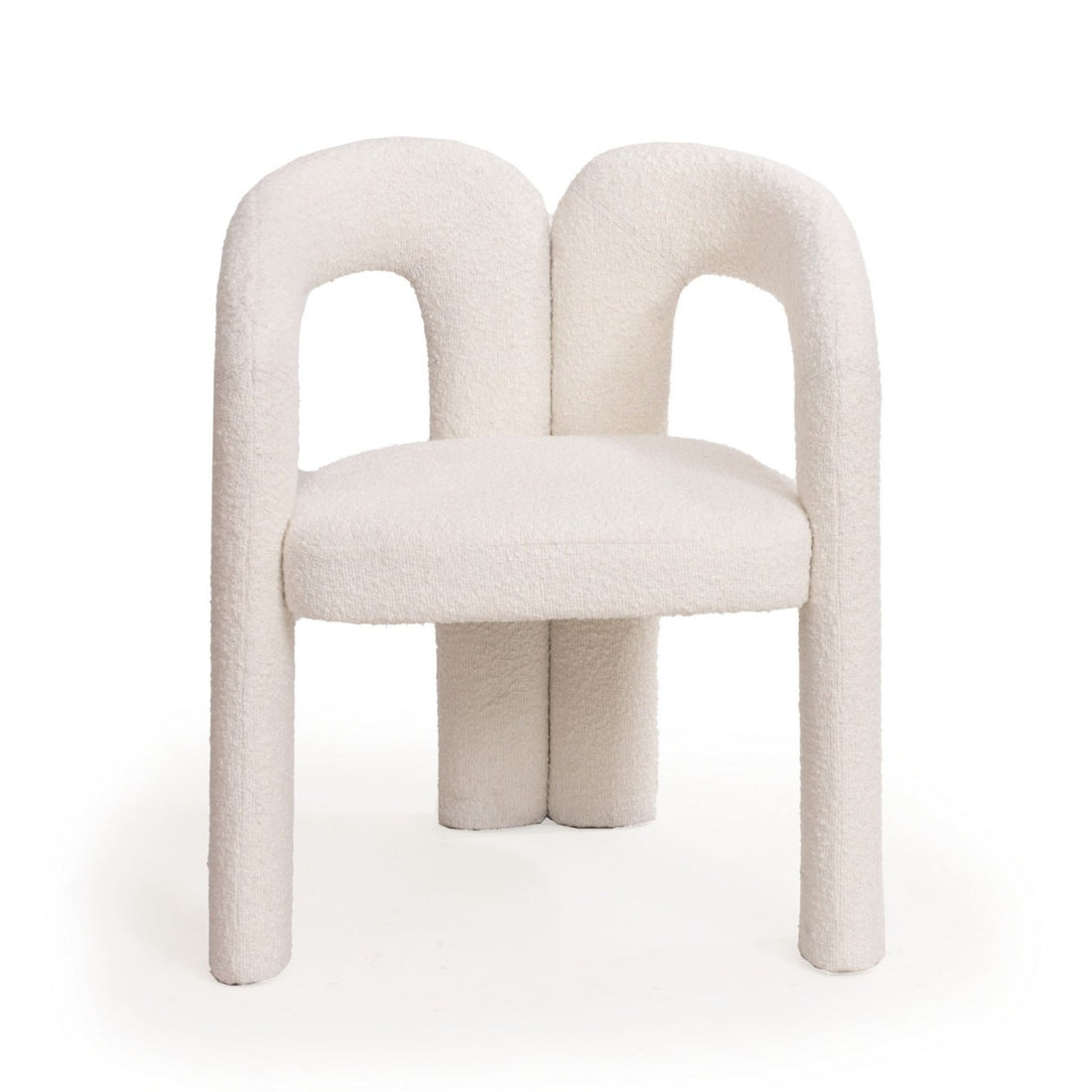 Mavis Dining Chair - Chex Polar Bouclé