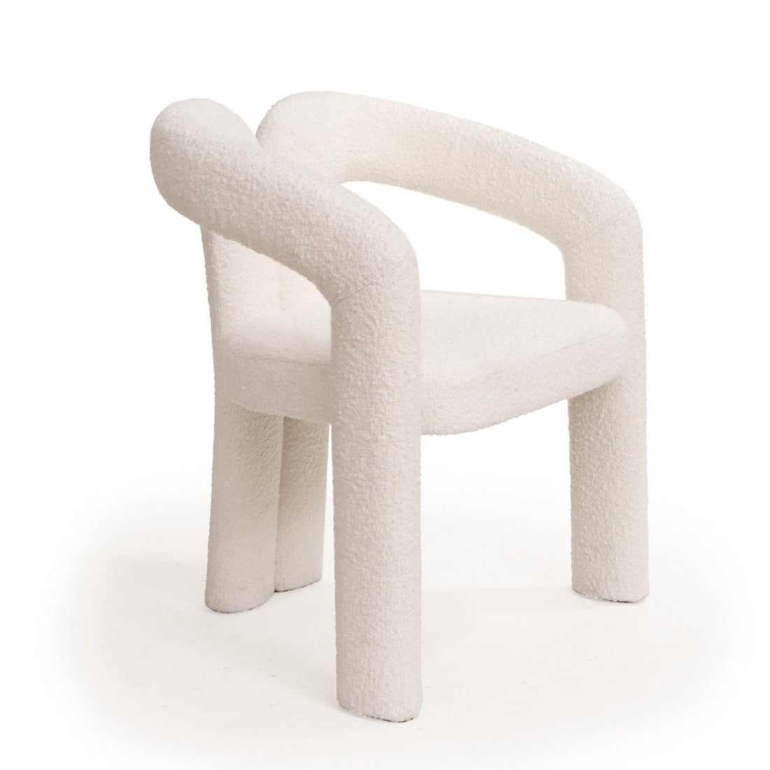 Mavis Dining Chair - Chex Polar Bouclé