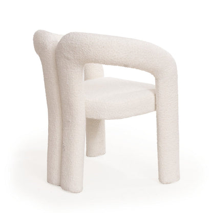 Mavis Dining Chair - Chex Polar Bouclé
