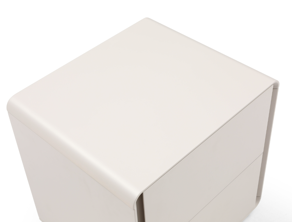 Kota Bedside Table - Matte Beige