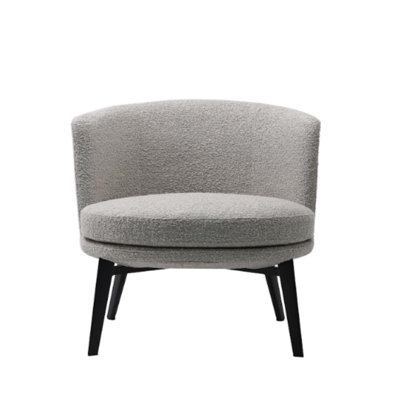 Preston Lounge Chair - Bouclé Steam