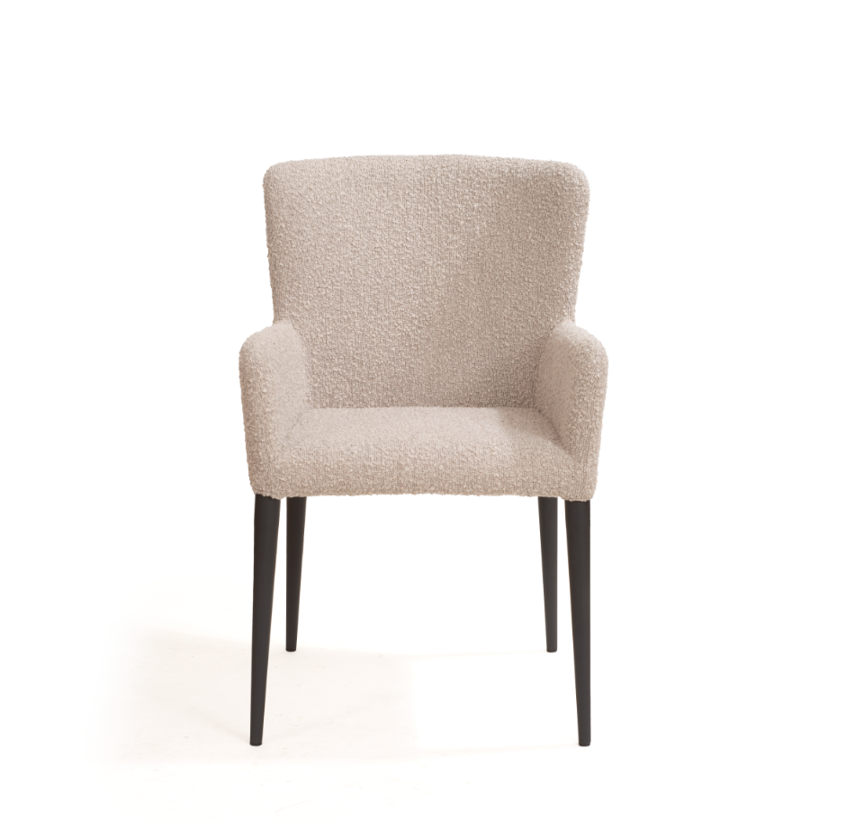 Varsi Dining Chair - Set of 2 - Chex Bouclé Steam