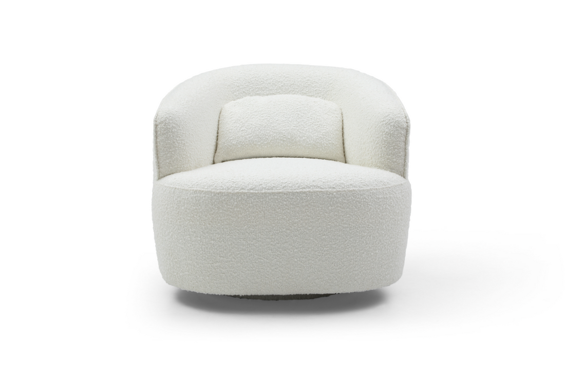 Grace Swivel Chair - Polar Bouclé