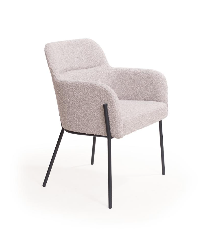 Fox Dining Chair - Chex Bouclé Steam