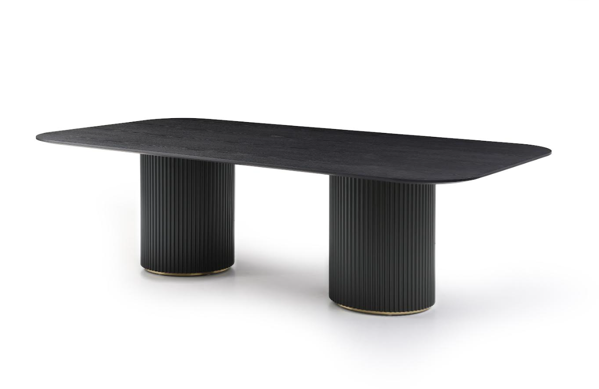 Lantine 280 Dining Table - Black Oak