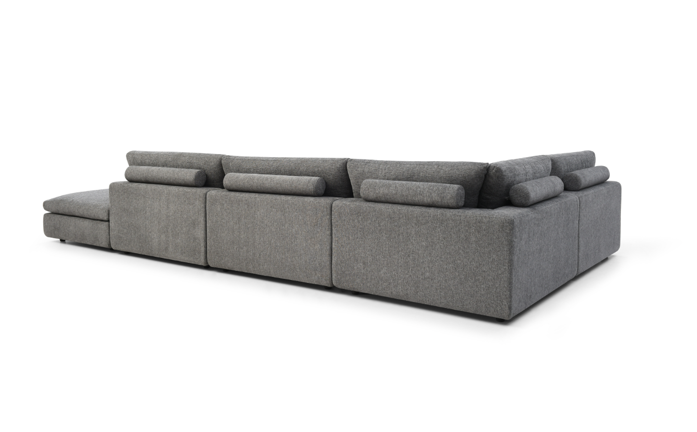 Blanco 5 Piece Modular Sofa - Charcoal