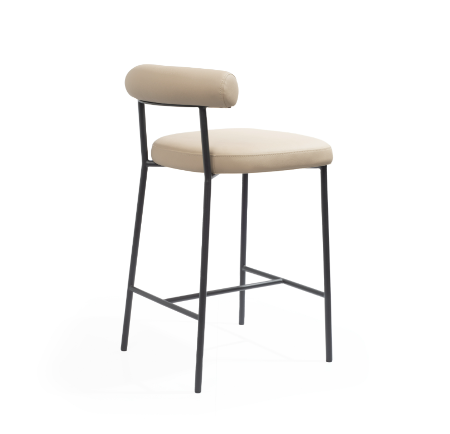 Alita Stool - Dark Marble