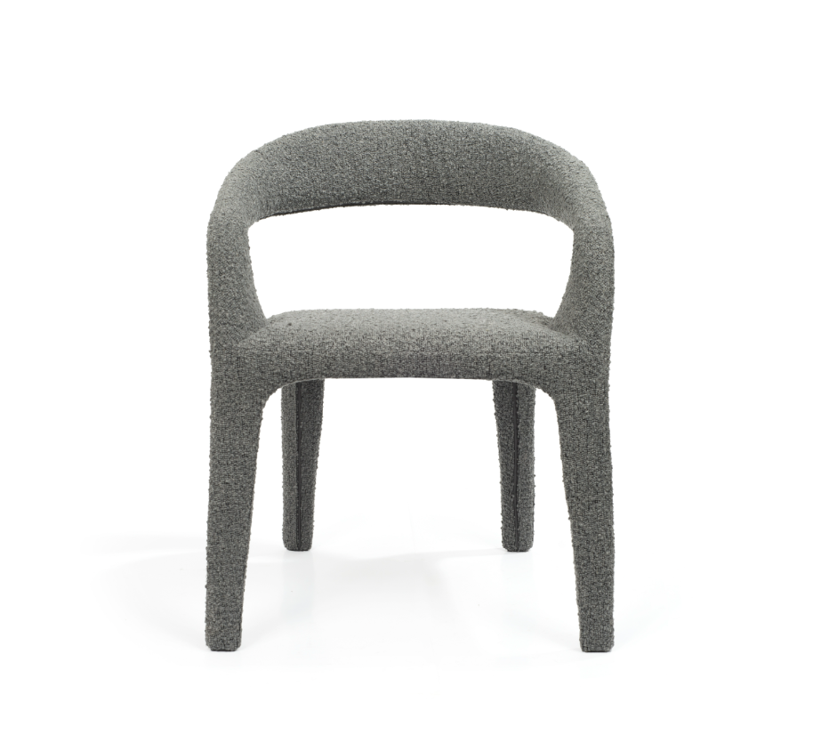 Escada Dining Chair - Chex Bouclé Charcoal