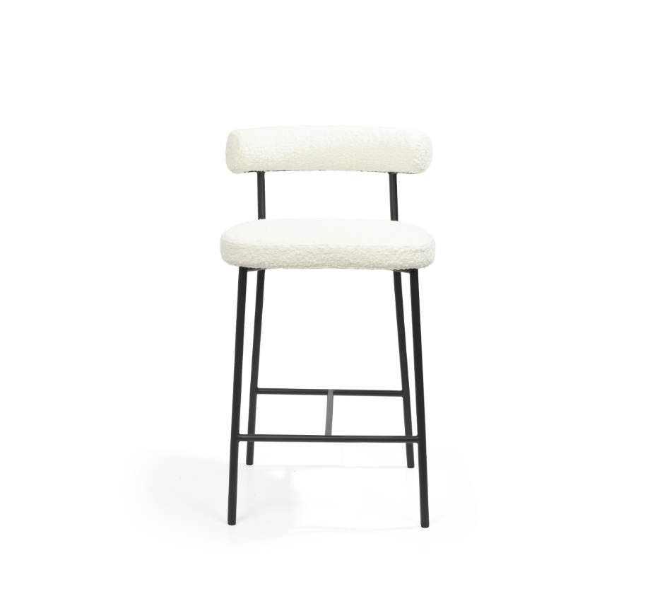 Alita Stool - Chex Bouclé Polar