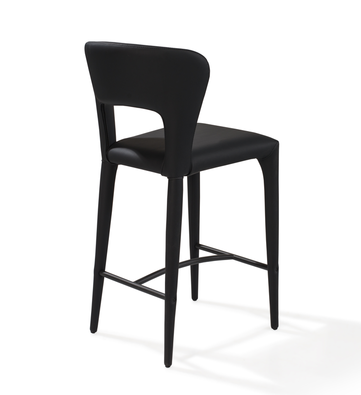 Pari I Bar Stool - Mustang Black