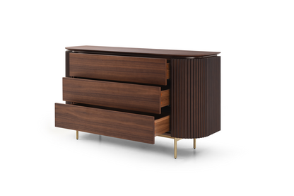 Lantine 3 Drawer Dresser - Dark Walnut