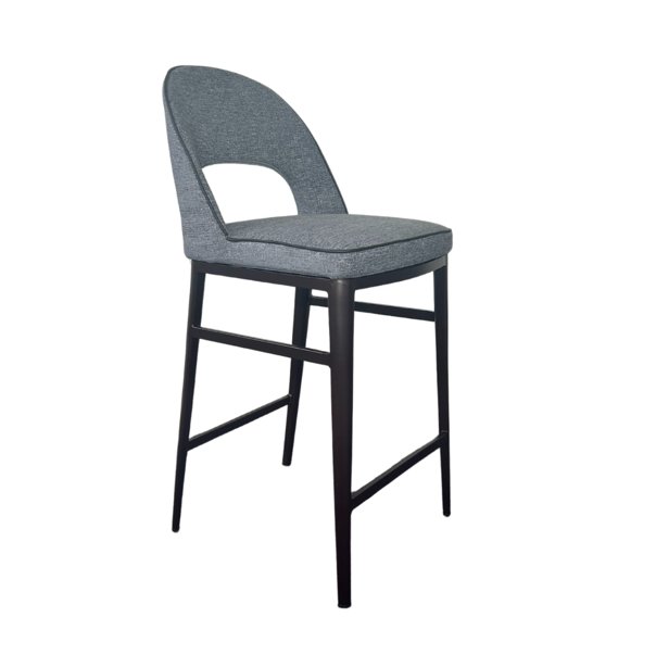 Verna Bar Stool - Enzimi Dark Grey and Dark Bronze