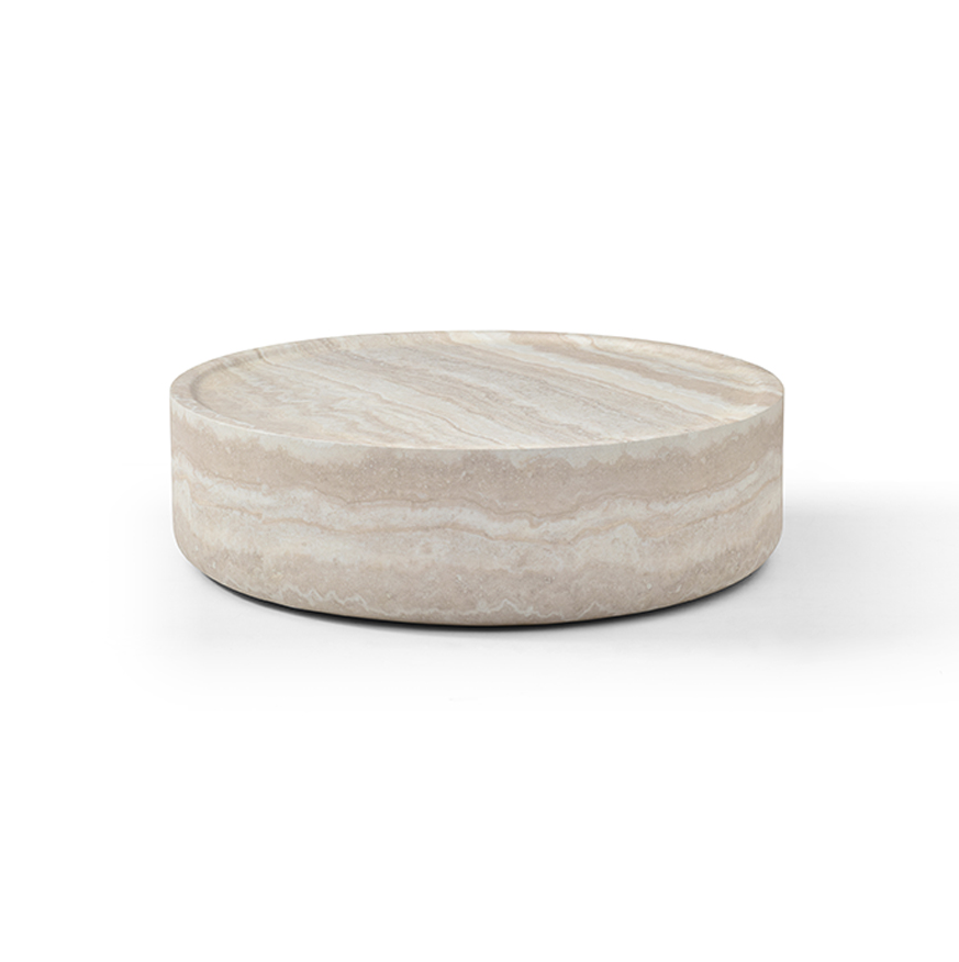 Ciladro Coffee Table - Faux Travertine - Medium