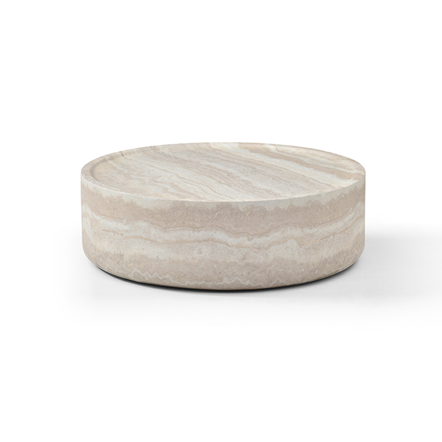 Ciladro Coffee Table - Faux Travertine - Large