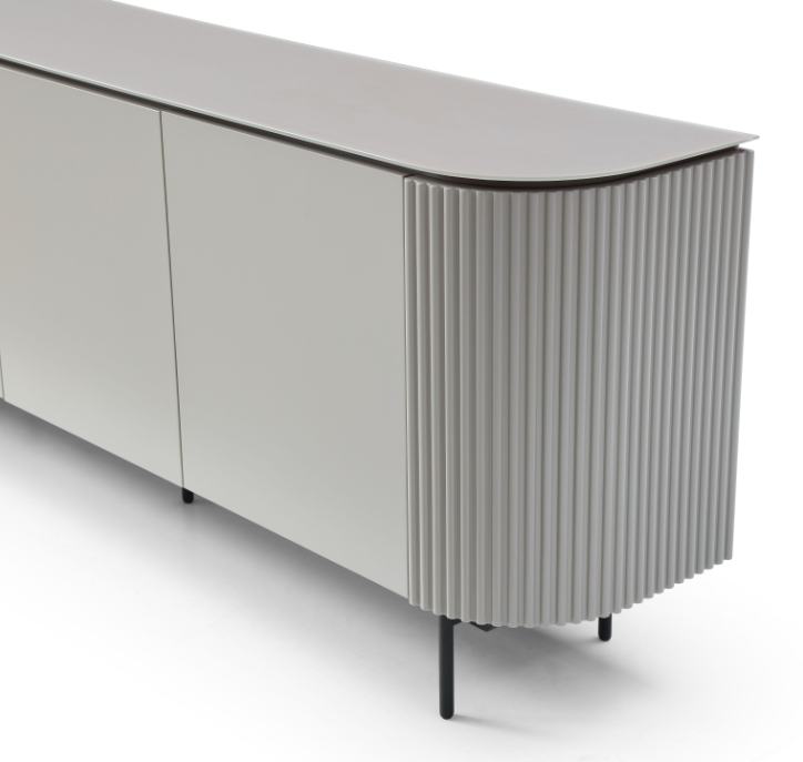 Lantine Buffet - Matte Light Grey