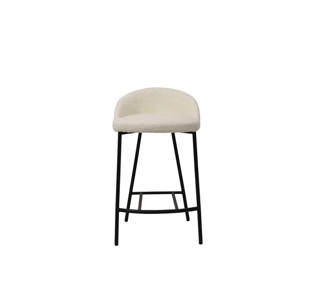 Tux Counter Stool - Chex Bouclé Polar