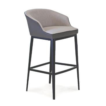 Joplin Bar Stool - Lisbon Grey &amp; Quartz Grey