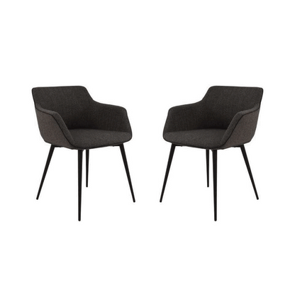 Fury Dining Chair - Set of 2 - Charcoal