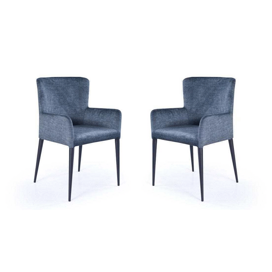 Varsi Dining Chair - Set of 2 - Bella Blue Velvet