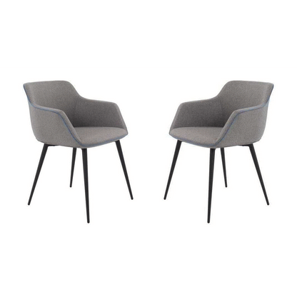 Fury Dining Chair - Set of 2 - Light Grey