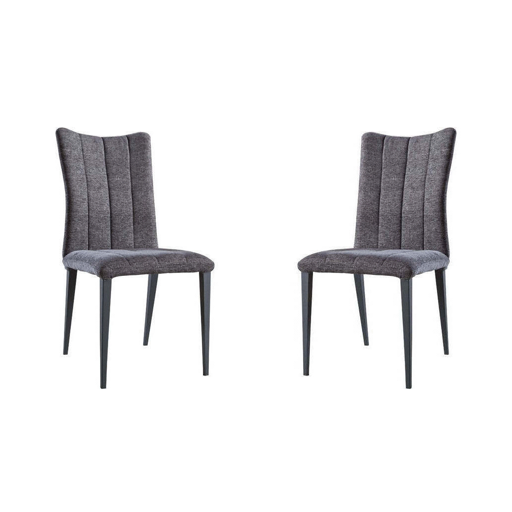 Solaris Dining Chair - Set of 2 - Charcoal