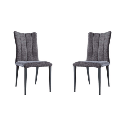 Solaris Dining Chair - Set of 2 - Charcoal