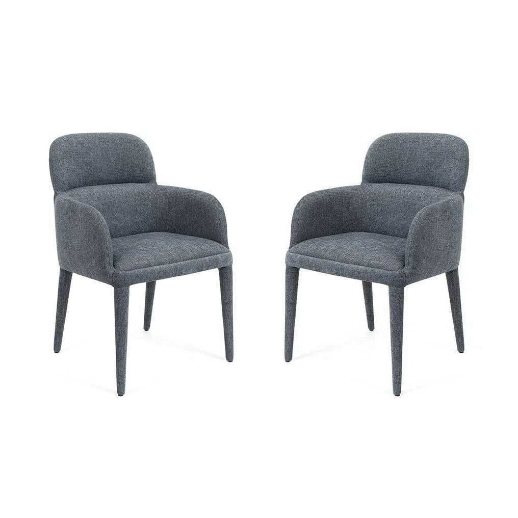 Oppo Dining Chair - Set of 2 - Steel Blue