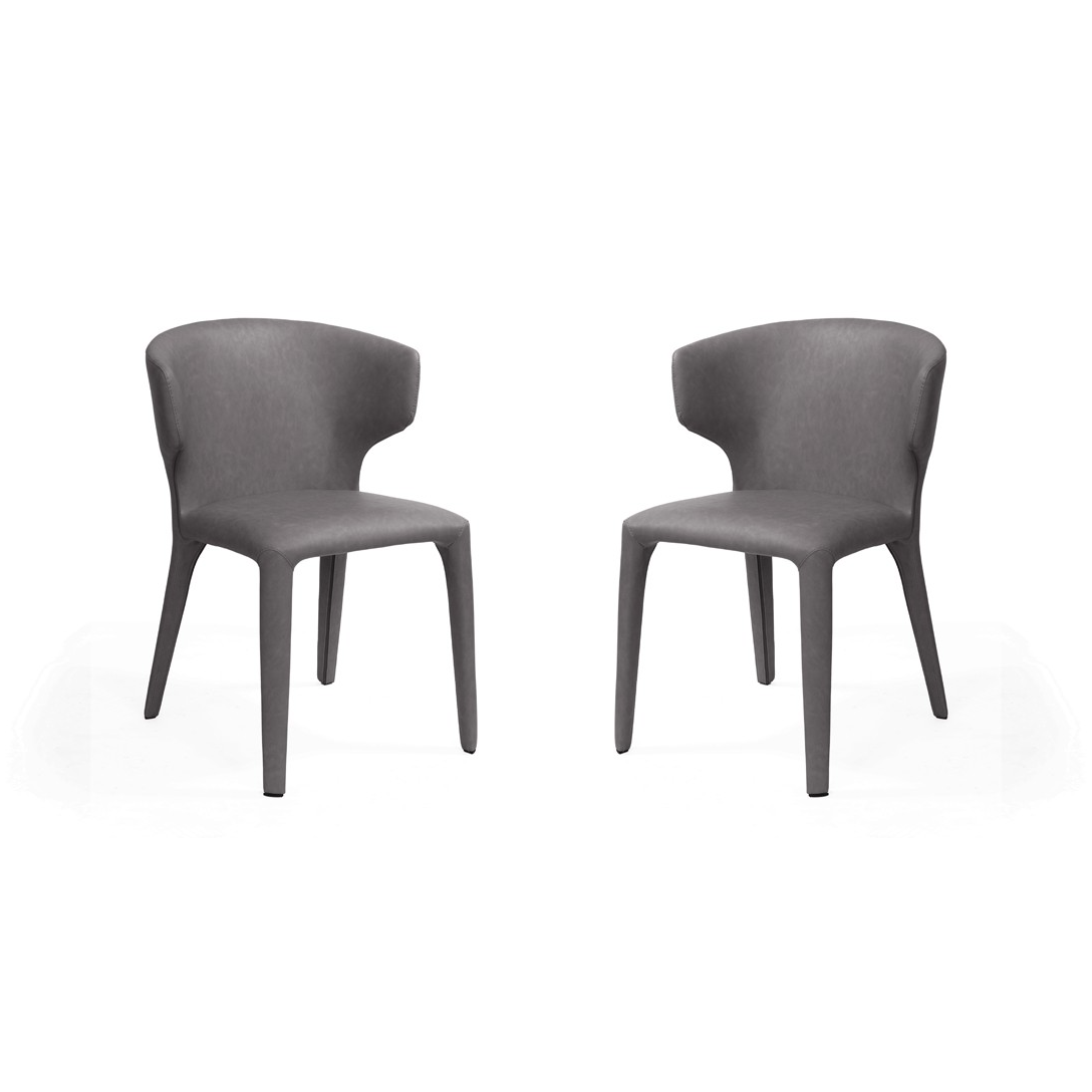 Vela Dining Chair - Set of 2 - Graphite