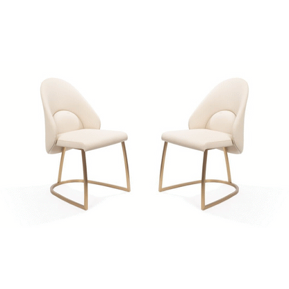 Banzena Dining Chair - Set of 2 - Cream