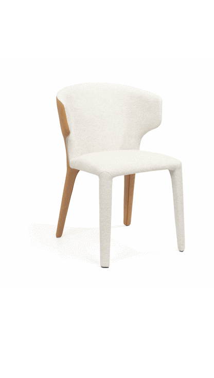 Vela Dining Chair - Avery Cream &amp; Honey