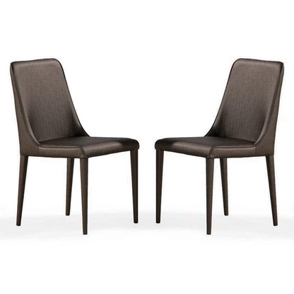 Vera Dining Chair - Set of 2 - Espresso Brown