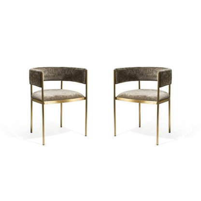 Envie II Dining Chair - Set of 2 - Giselle Olive