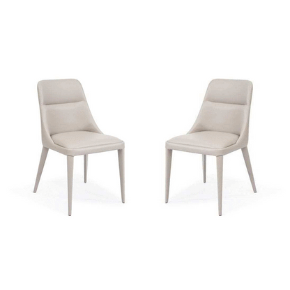 Marco Dining Chair - Set of 2 - White Cream