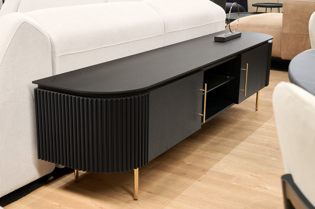 Lantine TV Unit - Black Oak