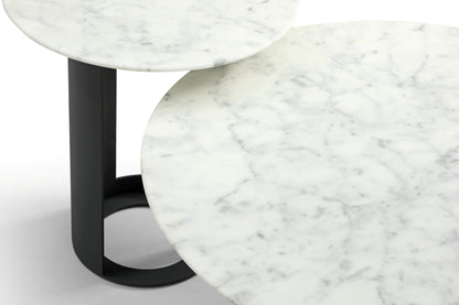 Alban Coffee Table - Carrara White - House of Isabella UK