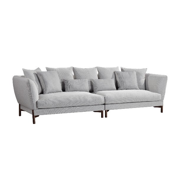 Mimosa 4-Seater Sofa - Light Grey